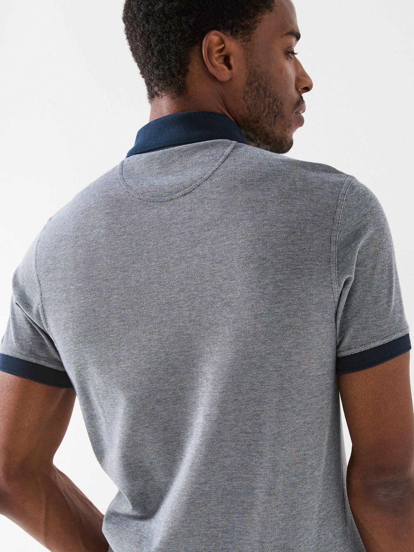 Image 6 of 6 of Barbour Essential Sports Mix Polo Shirt - Dark Blue