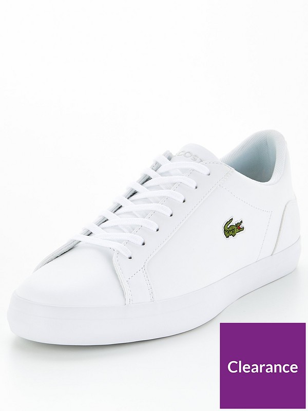 Lacoste Lerond Bl21 Leather Trainers - White | Littlewoods.Com