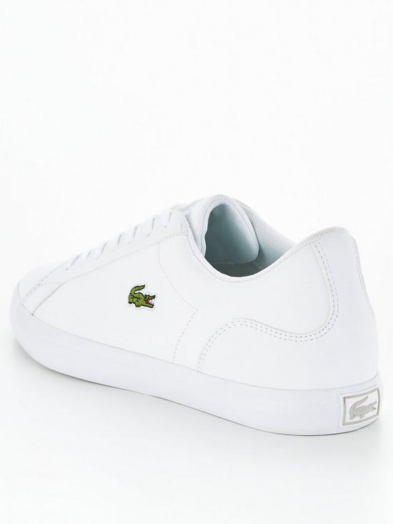 stillFront image of lacoste-lerond-bl21-leather-trainers-white