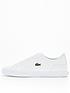  image of lacoste-lerond-bl21-leather-trainers-white