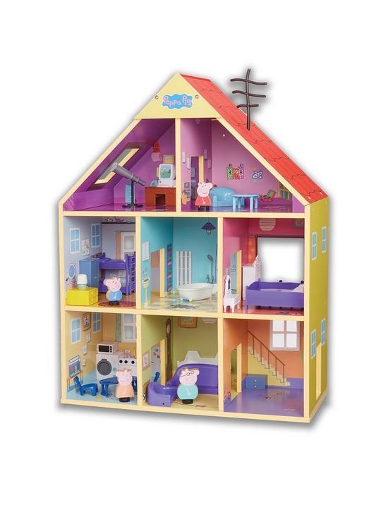 front image of peppa-pig-peppas-wooden-playhouse