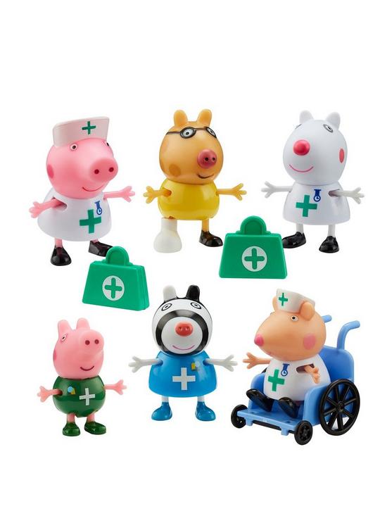 front image of peppa-pig-doctor-and-nurses-figure-pack
