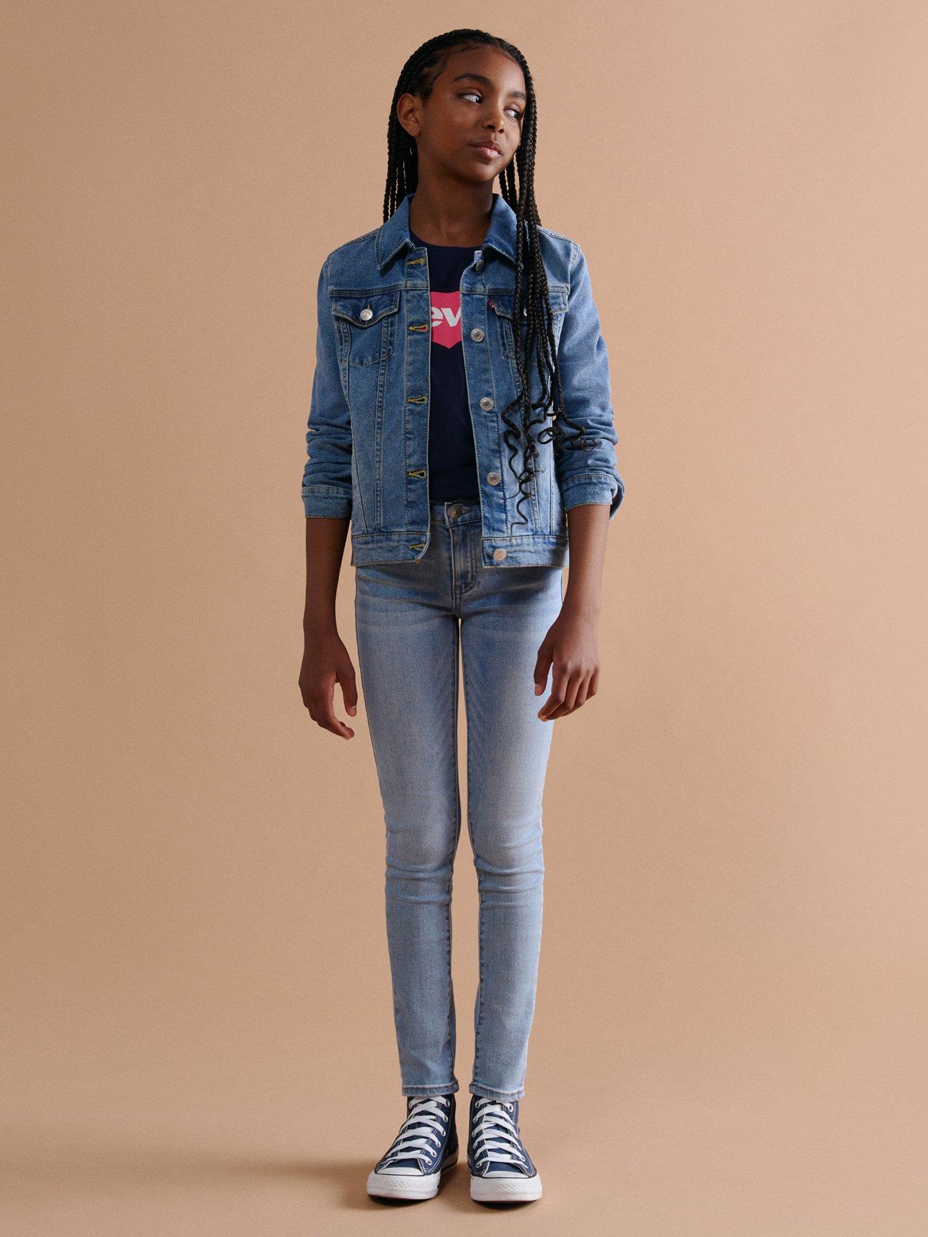 Levi s Girls 710 Super Skinny Jean Light Wash littlewoods