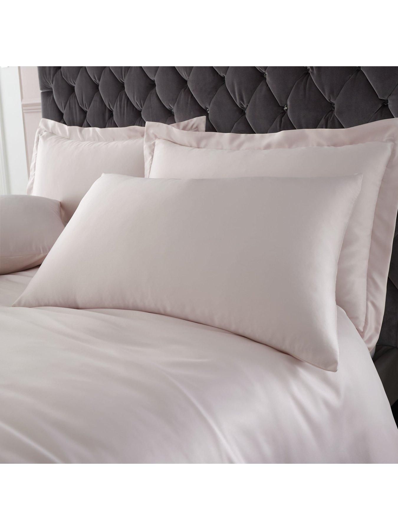 Image 3 of 4 of Catherine Lansfield Silky Soft Satin Duvet Cover&nbsp;Set - Blush Pink