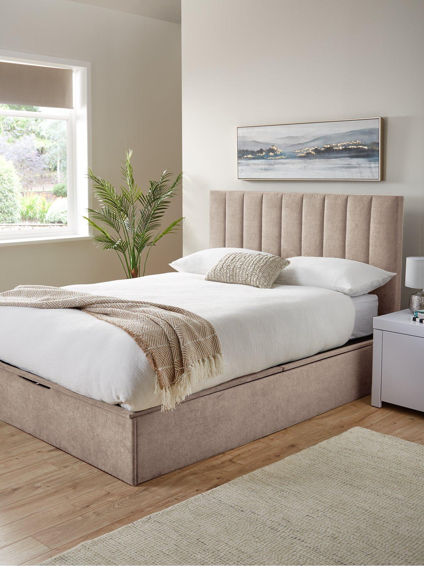 The Very Collection Nova End Lift Storage Ottoman Up Bed with Mattress Options (Buy  &  SAVE!)