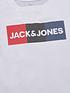 image of jack-jones-junior-boys-logo-short-sleeve-t-shirtnbsp--white