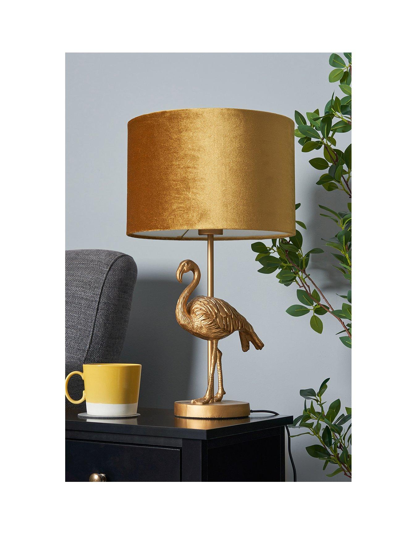 stillFront image of very-home-flamingo-table-lamp