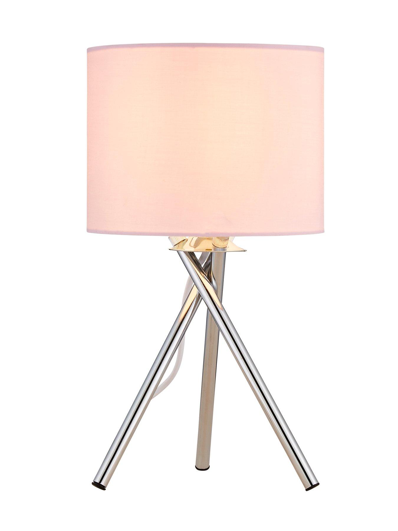  image of very-home-tripod-bedside-table-lamp-pink