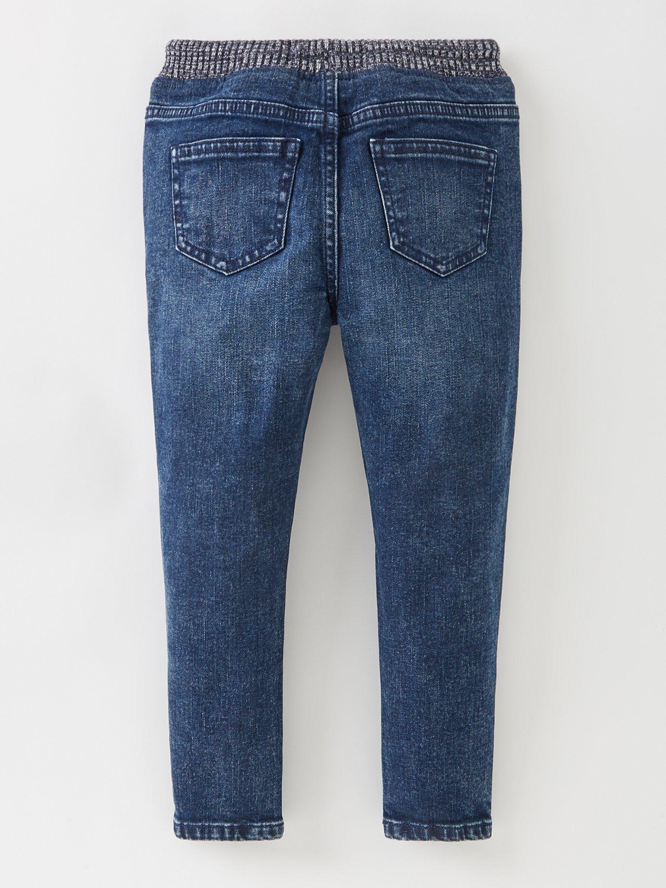 back image of mini-v-by-very-boys-knitted-waistband-jeans-mid-blue