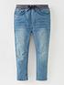  image of mini-v-by-very-boys-knitted-waistband-jeans-light-wash