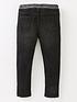  image of mini-v-by-very-boys-jeans-with-knitted-waistband-black
