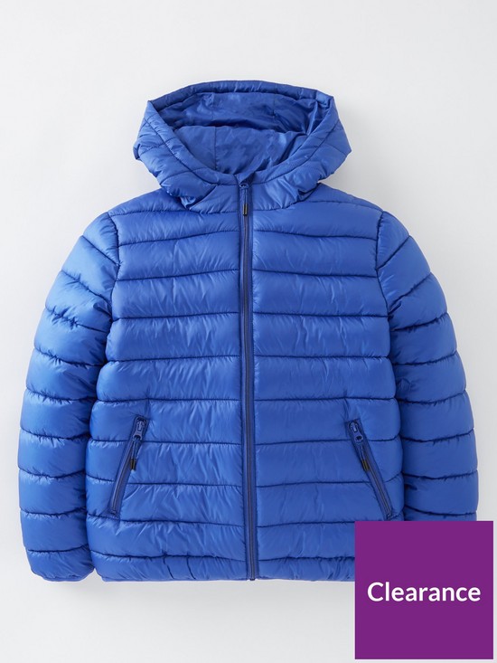 front image of v-by-very-boys-hooded-padded-jacket-cobalt
