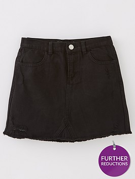 v-by-very-girls-denim-skirt-black