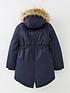  image of v-by-very-girls-faux-fur-parka-navy