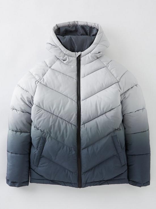 front image of v-by-very-boys-ombre-padded-jacket-multi