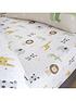  image of catherine-lansfield-roarsome-animals-single-fitted-sheet-multi