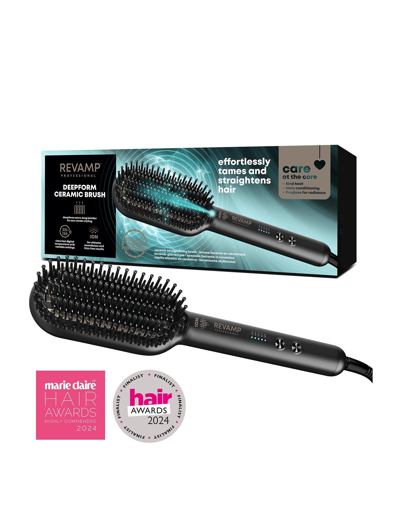 Image 1 of 8 of Revamp Deepform Ceramic Straightening Hot Brush