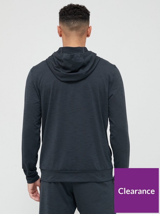 stillFront image of nike-training-yoga-dri-fit-hyper-dry-full-zip-hoodie-black
