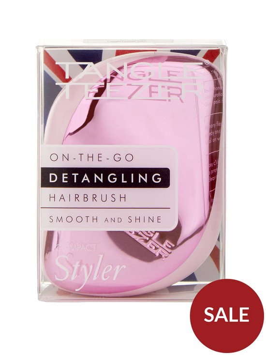 stillFront image of tangle-teezer-the-compact-styler-detangling-hairbrush-babydoll-pink