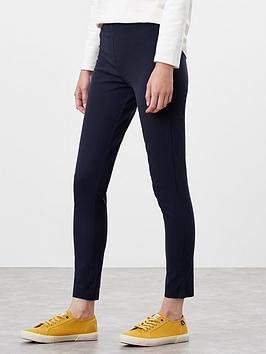 Joules Hepworth Pull On Stretch Trousers - Navy | littlewoods.com