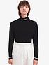  image of fred-perry-high-necknbsplong-sleeve-top-black