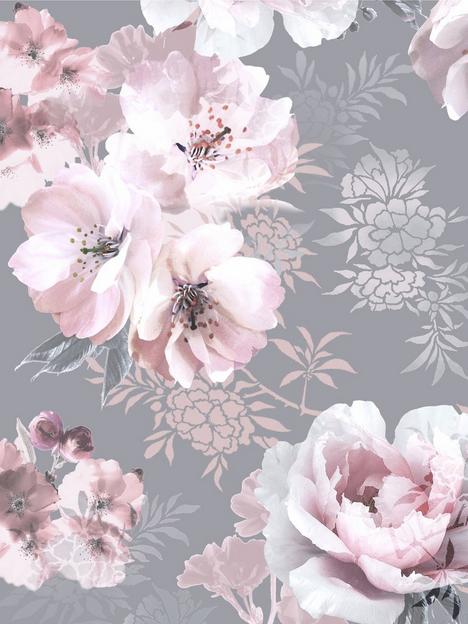 catherine-lansfield-dramatic-floral-grey-wallpaper