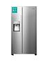  image of hisense-rs694n4icf-91cm-wide-total-no-frost-american-style-fridge-freezer-stainless-steel-look