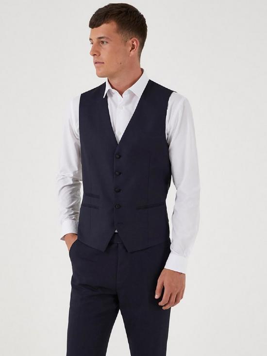 front image of skopes-newman-standard-waistcoat-navy