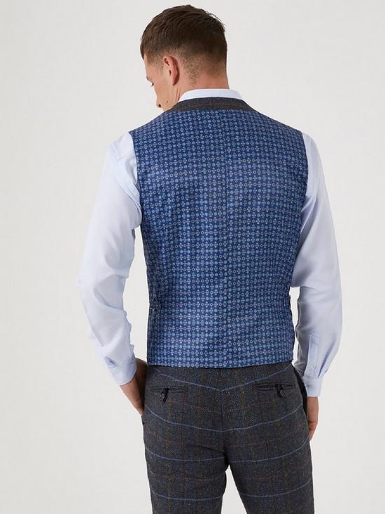 stillFront image of skopes-doyle-standard-v-waistcoat-grey-blue