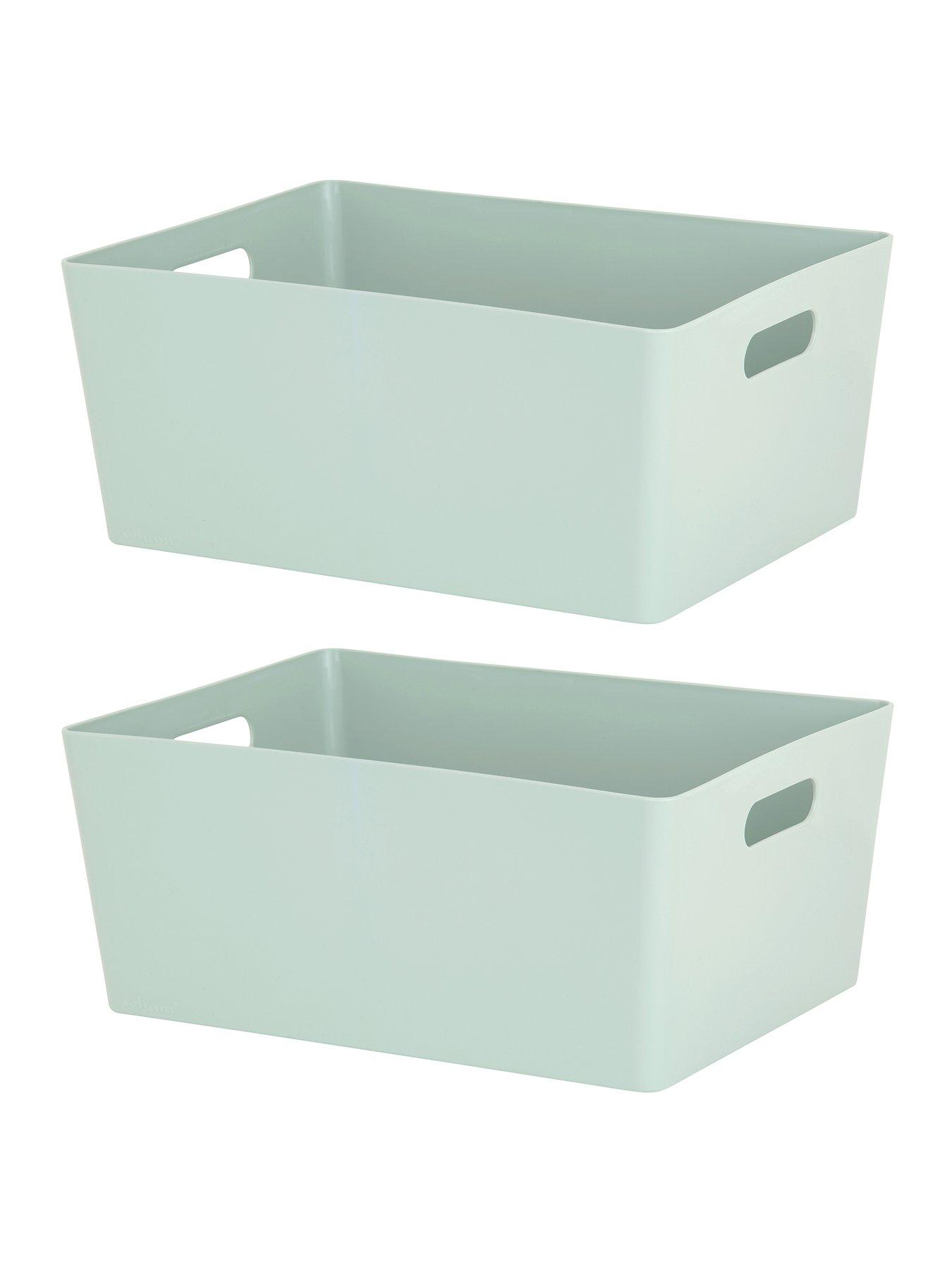 Details about   Wham Studio Plastic Storage Basket Home Kitchen Office Organiser Storage Boxes 