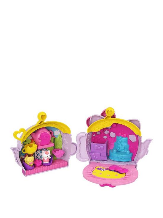 front image of hello-kitty-mini-notables-playset-teapot-compact