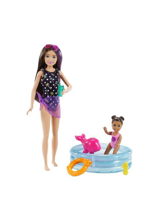 front image of barbie-skipper-babysitter-dollnbspplayset-pool-and-toddler