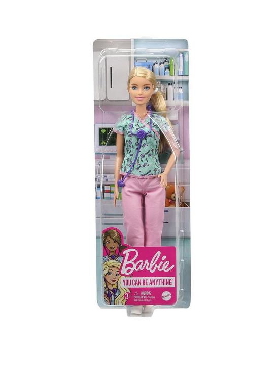 stillFront image of barbie-careers-nurse-doll-with-scrubs-clothes-and-accessories