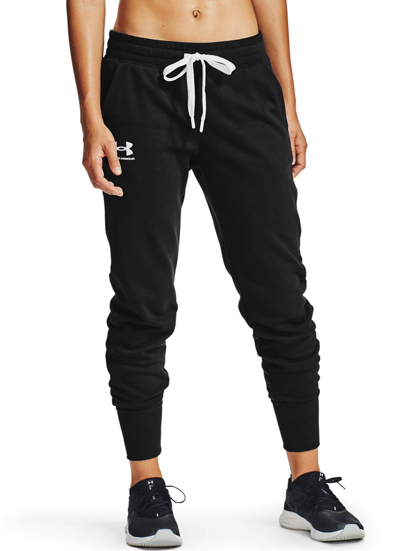 UNDER ARMOUR Rival Fleece Joggers - Black/White