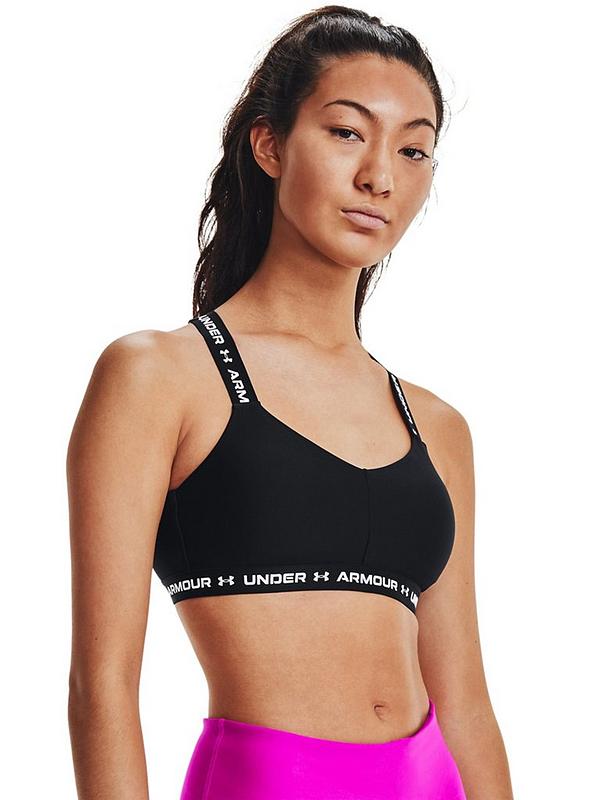 UNDER ARMOUR UA Crossback Low Support Bra - Black/White