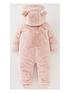  image of mini-v-by-very-baby-girlsnbspfaux-fur-cuddle-suit-pink