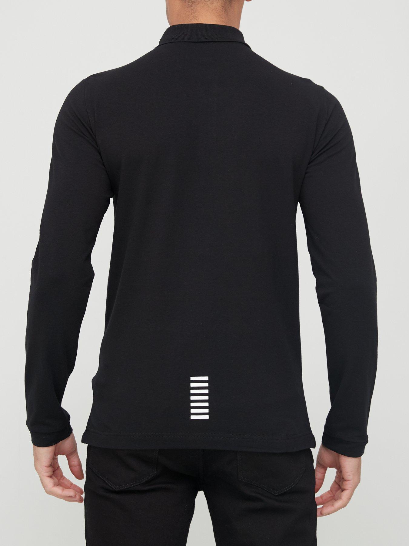 Long sleeve 2024 armani polo shirt