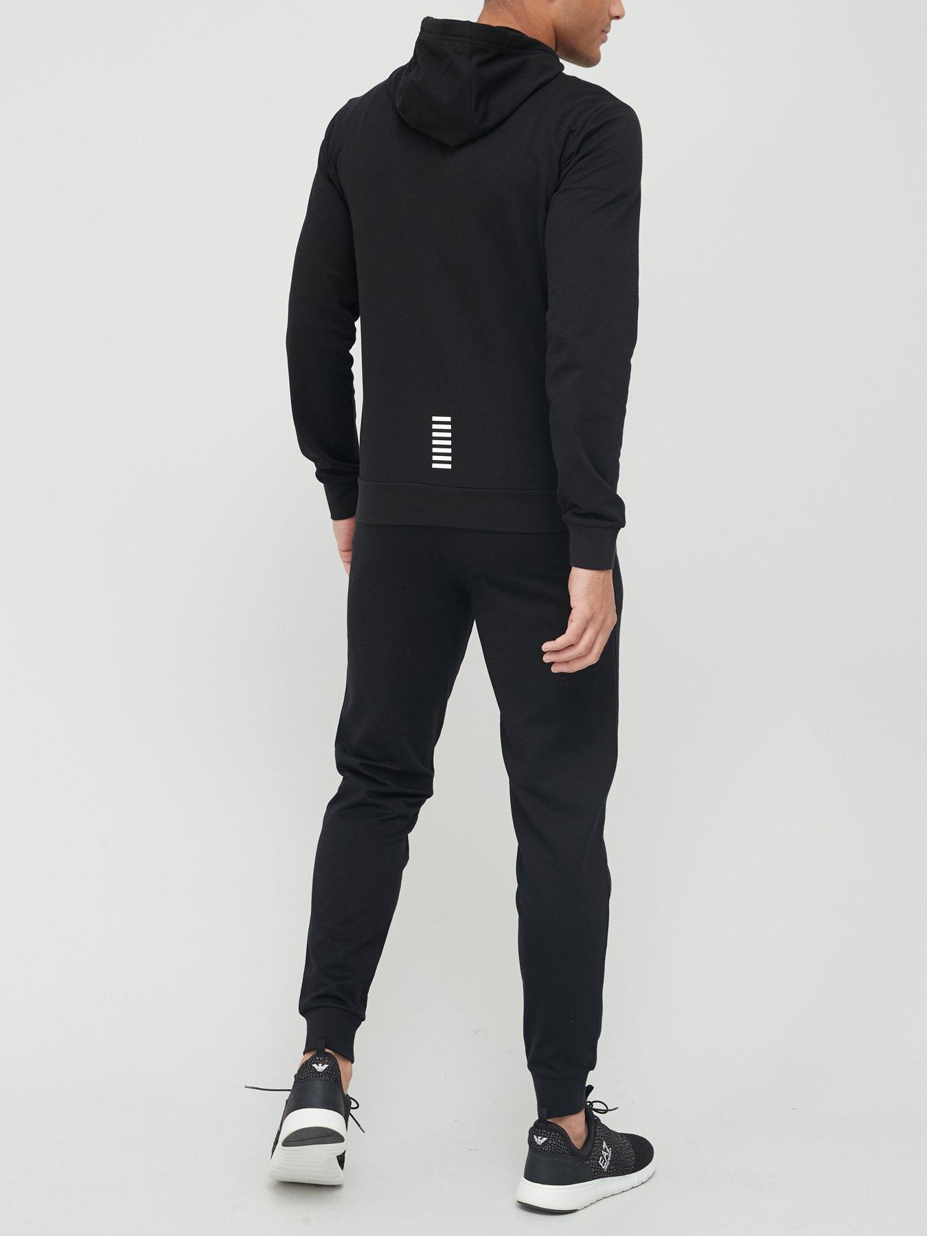  image of ea7-emporio-armani-core-id-logo-hooded-tracksuit-blacknbsp
