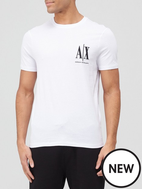 armani-exchange-icon-small-logo-t-shirt-white