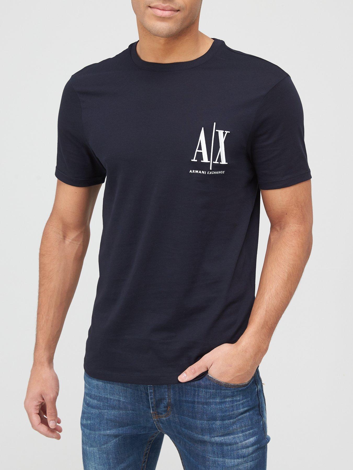 undefined Icon Small Logo Regular Fit T-Shirt - Navy