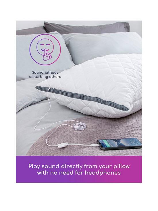 stillFront image of soundasleep-speaker-pillow-white