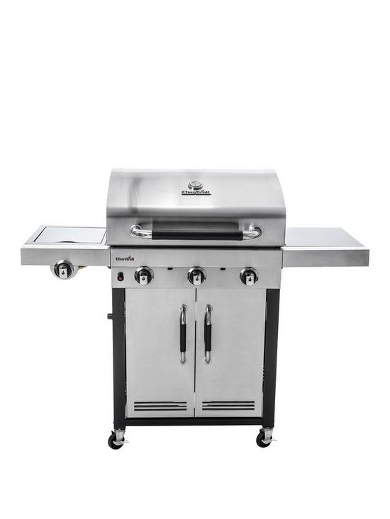 front image of char-broil-advantage-seriestrade-345s-3-burner-gas-barbecue-grill-with-tru-infraredtrade-technology-stainless-steel