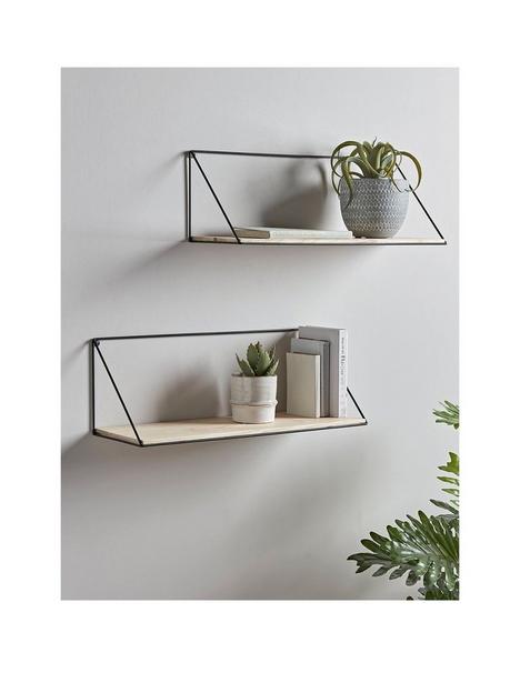 cox-cox-set-of-2-industrial-wood-metal-shelves