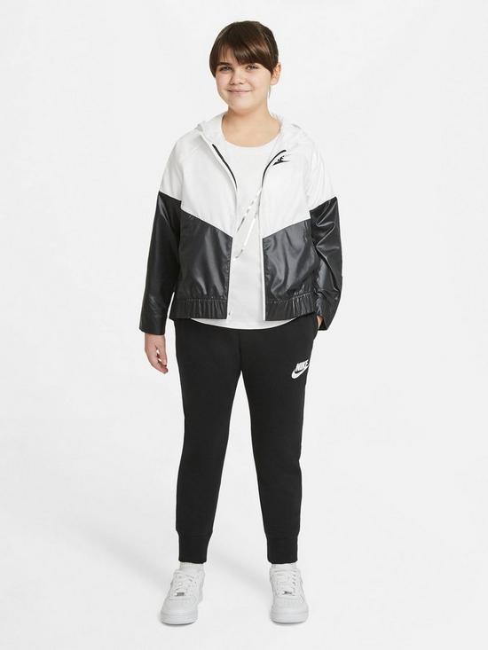 stillFront image of nike-girls-nsw-club-ft-hw-fitted-pant