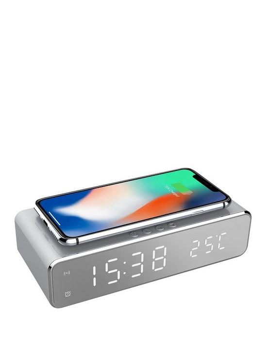 front image of precision-wireless-charging-led-alarm-clock
