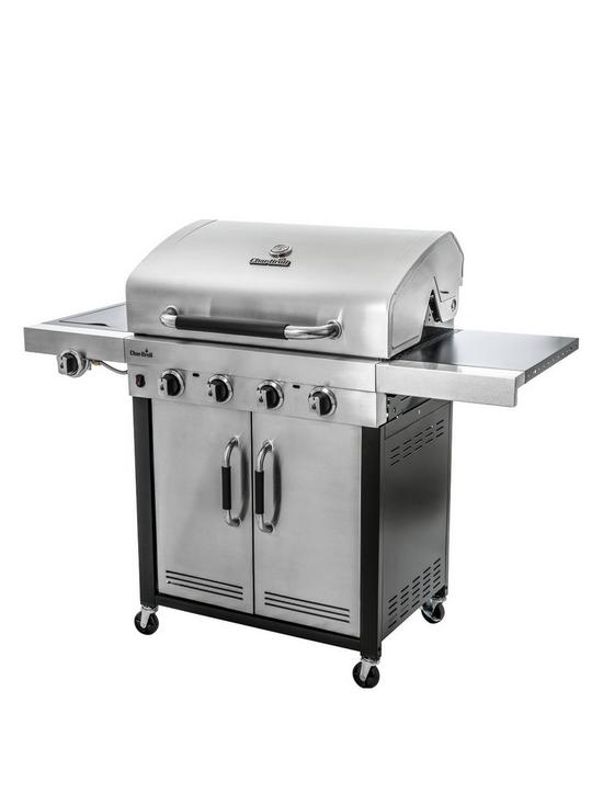 stillFront image of char-broil-advantage-seriestrade-445s-4-burner-gas-barbecue-grill-with-tru-infraredtrade-technology-stainless-steel