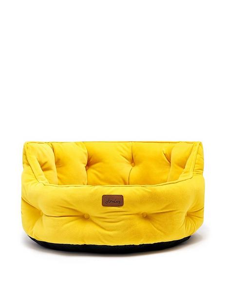 joules-chesterfield-pet-bed--nbspyellow