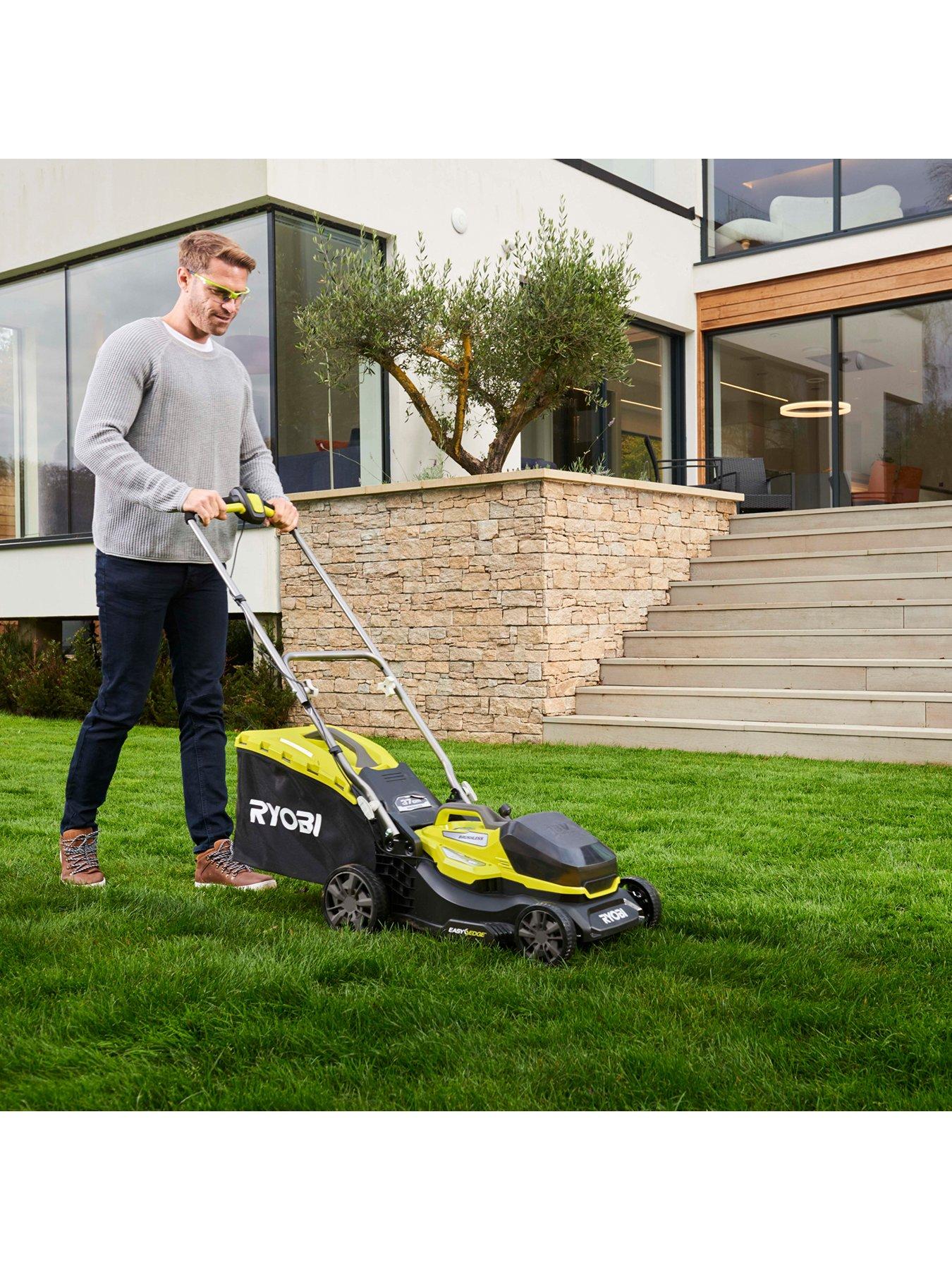 RYOBI RY18LMX37A-0 18V ONE+ 37cm Cordless Brushless Lawn Mower (Battery ...