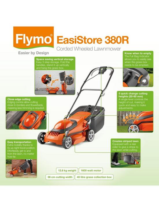 stillFront image of flymo-corded-easistore-380r-rotary-lawnmower-1600w