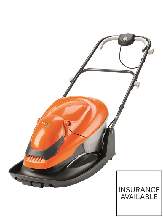 front image of flymo-easiglide-300-corded-hover-collect-lawnmower